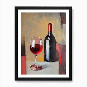 Grenache Rosé 1 Oil Painting Cocktail Poster Art Print