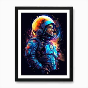 Astronaut In Space 6 Art Print