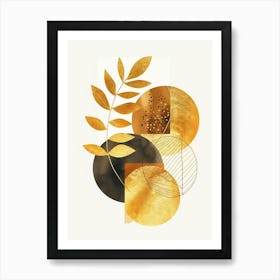 Golden Leaves 43 Art Print