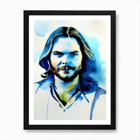 Daniel Brühl In Rush Watercolor Art Print