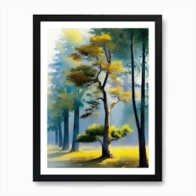 Trees In The Forest 3 Art Print