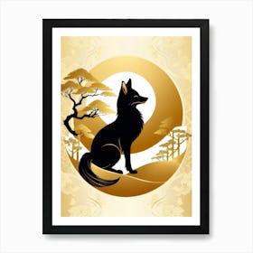 Japan Golden Fox 2 Art Print