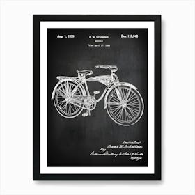 Bicycle Poster, Bicycle Patent, Schwinn Bike, Bicycle Print, Bicycle Decor, Bicycle Gift, Bike Gift, Bicycle Wall Art,Vintage Bicycle, Sb9421 Art Print