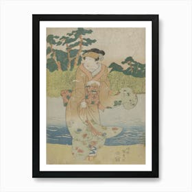 (Woman Standing By A River) Original From The Minneapolis Institute Of Art Art Print