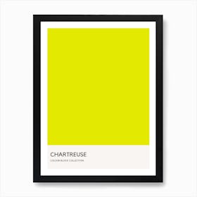 Chatreuse Colour Block Poster Art Print