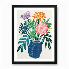 Flowers In A Vase 169 Art Print