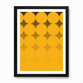 Circling Yellow Art Print