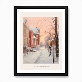 Dreamy Winter Painting Poster St Louis Missouri Art Print
