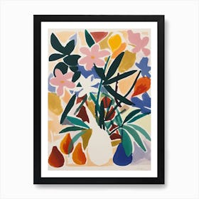 Lilies Flower Illustration 1 Art Print