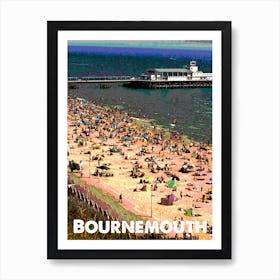 Bournemouth British Holiday Art Print Art Print