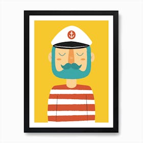 Ahoy Sailor Art Print