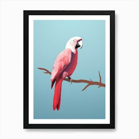 Minimalist Macaw 2 Illustration Art Print