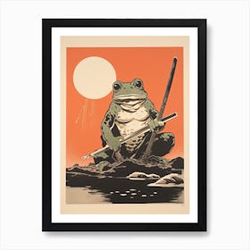 Frog Samurai,  Matsumoto Hoji Inspired Japanese 3 Art Print