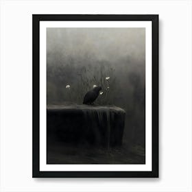 Dark Gothic Crow 4 Art Print