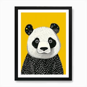 Yellow Panda 3 Art Print