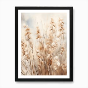 Boho Dried Flowers Bluebonnet 2 Art Print