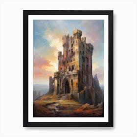 Castle At Sunset Art Print