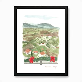 Picinisco, Valle di Comino, Italy Art Print