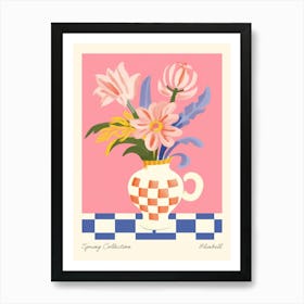 Spring Collection Bluebell Flower Vase 3 Art Print
