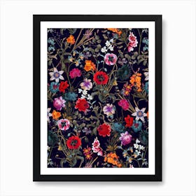 Midnight Garden 19 Art Print