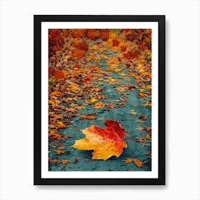 1Fall Autumn Fall Leaves Art Print