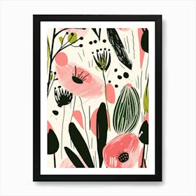 Floral Pattern 25 Art Print