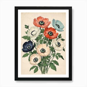 Anemones 1 Art Print