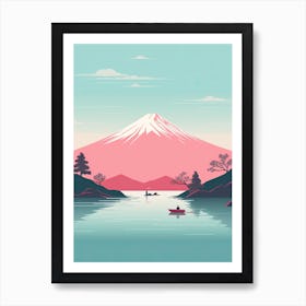 Mount Fuji Japan Travel Illustration 1 Art Print