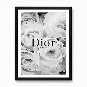 Luxury Fashion Peonies Flower Hypebeast Dior France Art Print