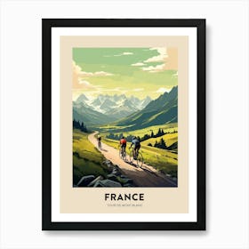 Tour De Mont Blanc France 2 Vintage Cycling Travel Poster Art Print