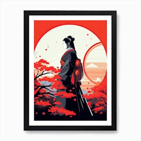 Calm Samurai Tranquility Art Print