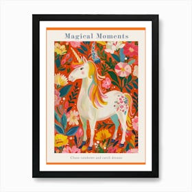 Unicorn Fauvism Inspired Portrait 2 Poster Art Print
