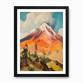 Pico De Orizaba Mexico 4 Mountain Painting Art Print