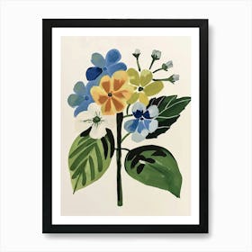 Painted Florals Hydrangea 4 Art Print