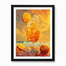 Orange Cocktail 25 Art Print