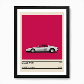 Miami Vice Car Movie Art Print
