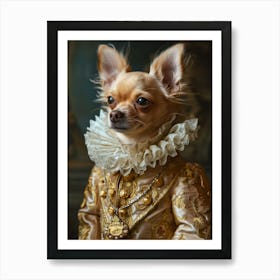 Rococo Royal Chihuahua Art Print