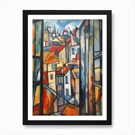 Window View Berlin Of In The Style Of Cubism 2 Art Print