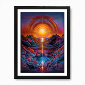 Sunset In The Sky Art Print