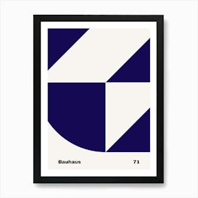 Geometric Bauhaus Poster 71 Art Print