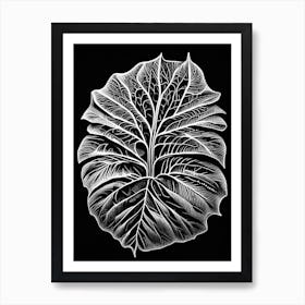 Betel Leaf Linocut Art Print