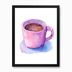 Watercolor Coffee Cup Poster