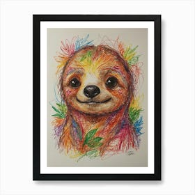 Sloth 18 Art Print