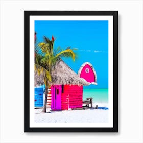 Isla Holbox Mexico Pop Art Photography Tropical Destination Art Print