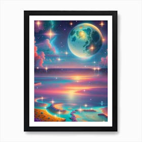 Fantasy Galaxy Ocean 9 Art Print