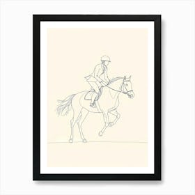 Equestrian Rider Poster