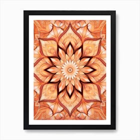 Symmetrical Mandalas Geometric Illustration 27 Art Print