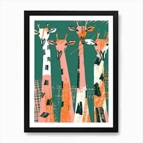 Giraffes 8 Art Print