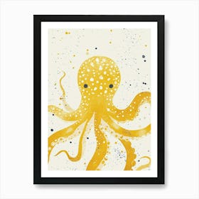 Yellow Octopus 1 Art Print