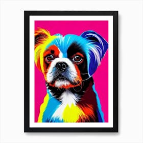 Pekingese Andy Warhol Style Dog Art Print